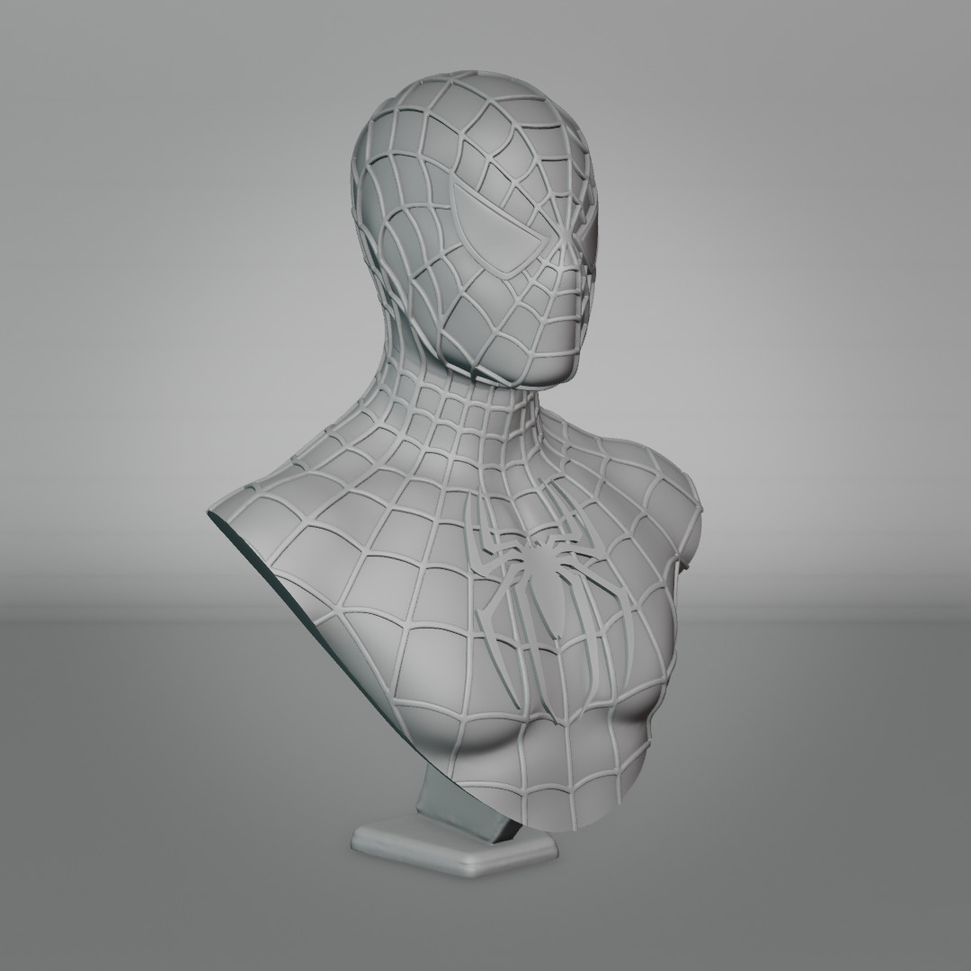 Spider-Man 2001 bust 3D print model_12