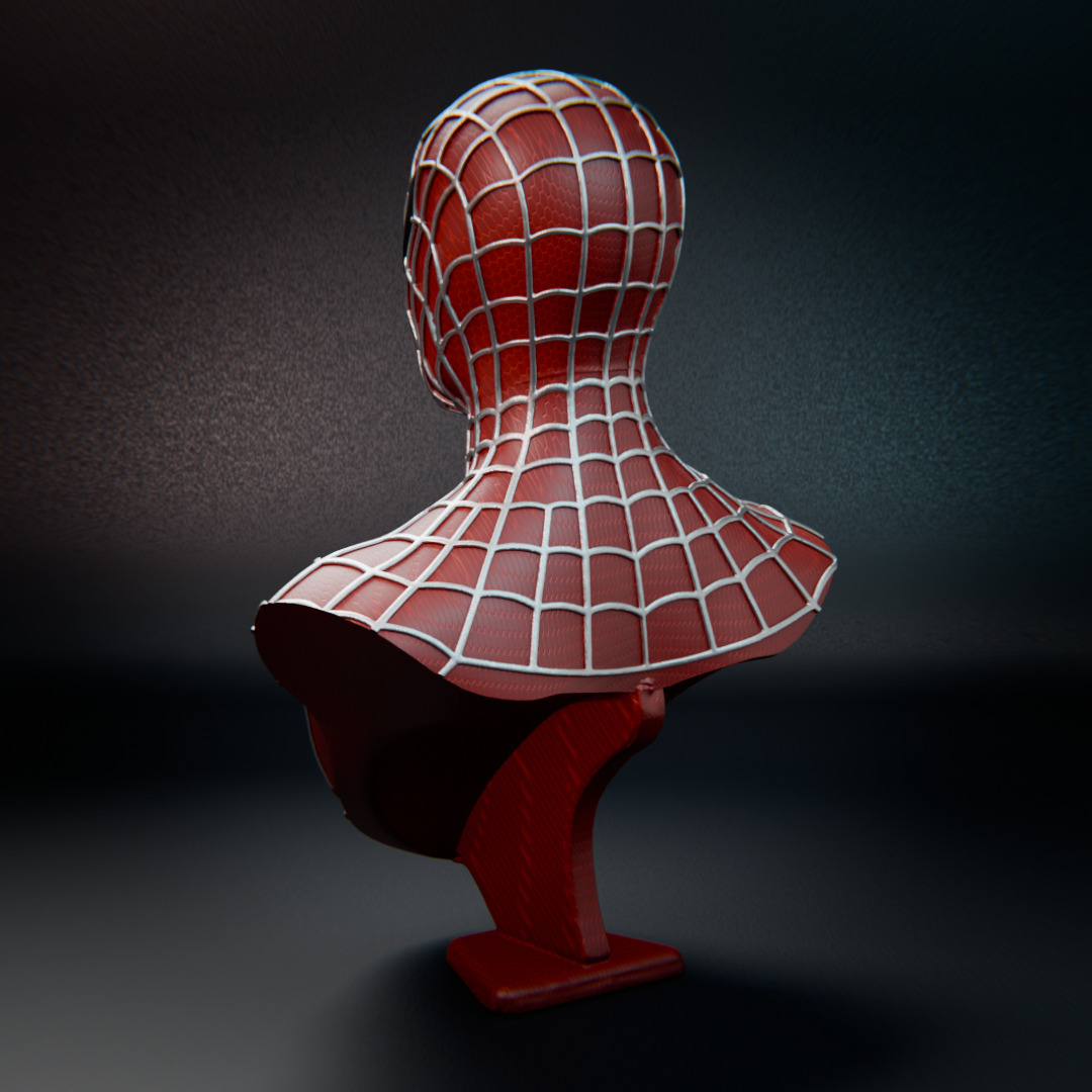 Spider-Man 2001 bust 3D print model_7