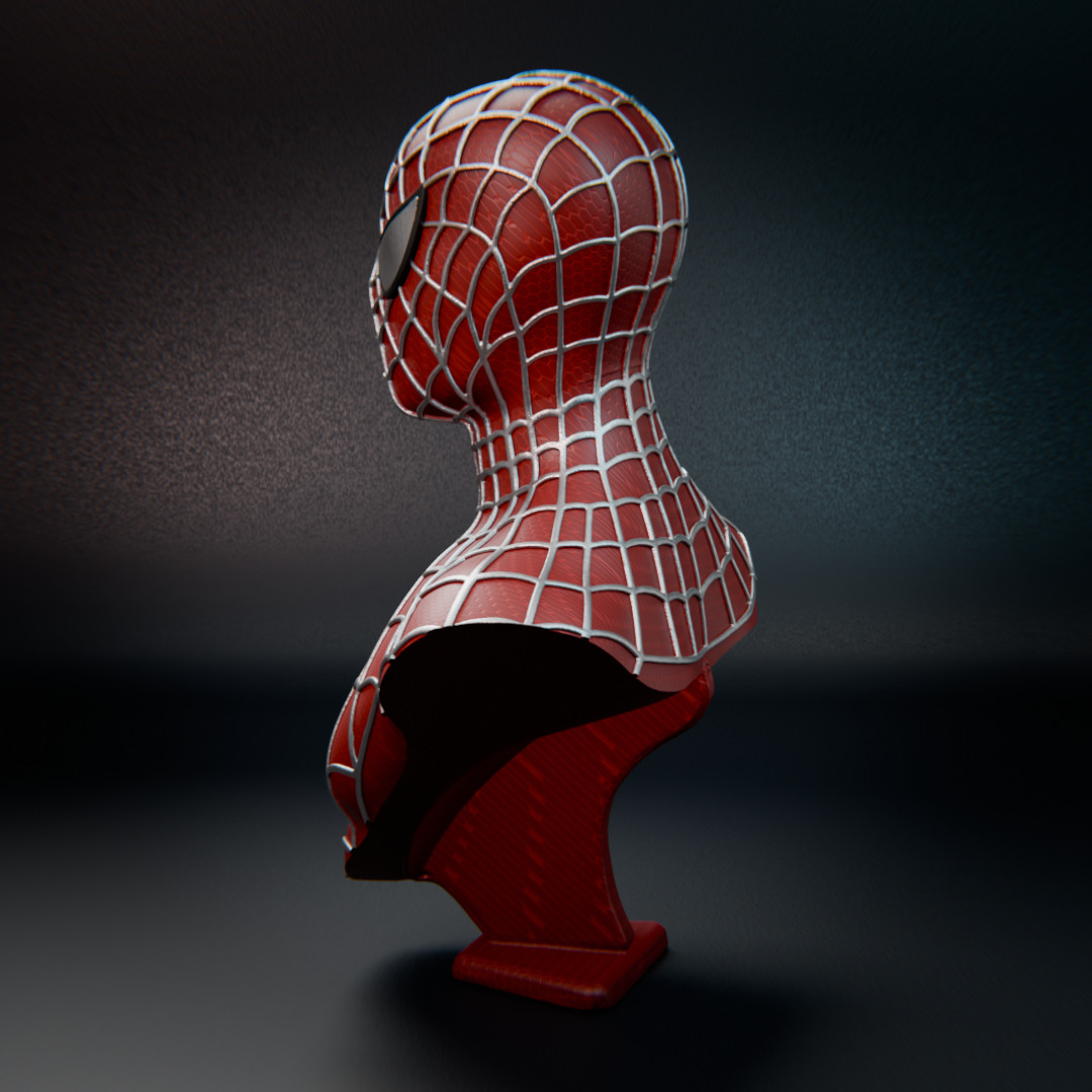 Spider-Man 2001 bust 3D print model_8