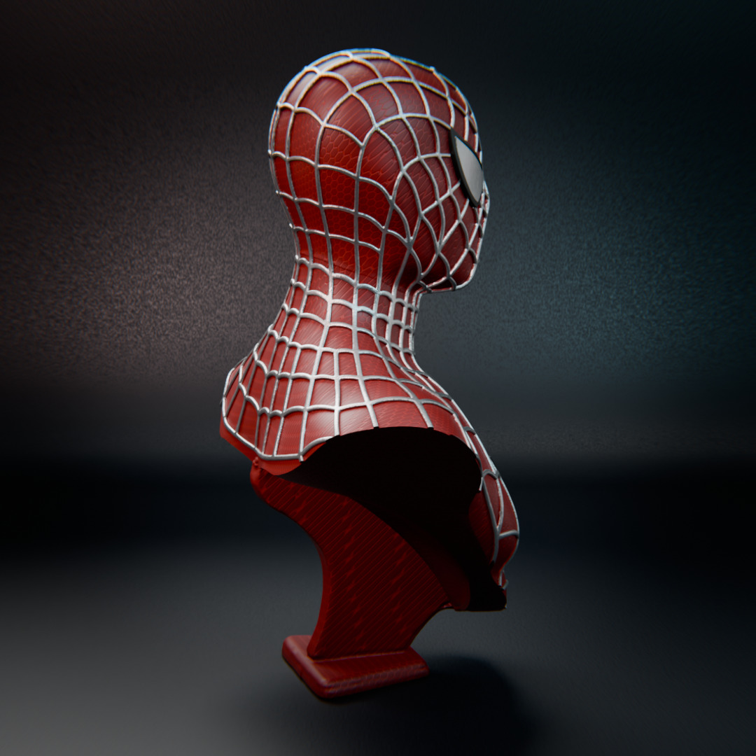 Spider-Man 2001 bust 3D print model_4