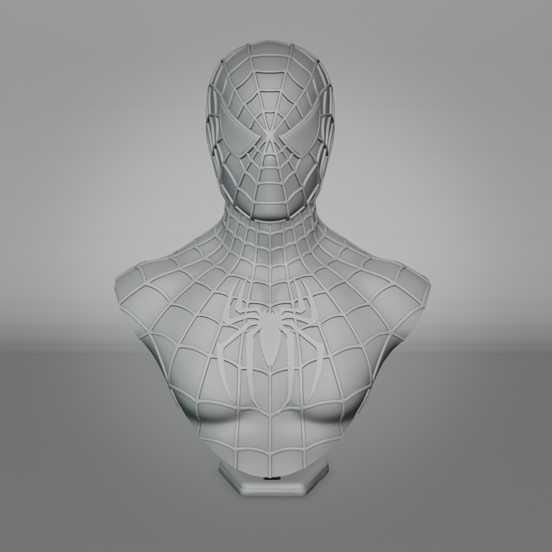 Spider-Man 2001 bust 3D print model_10
