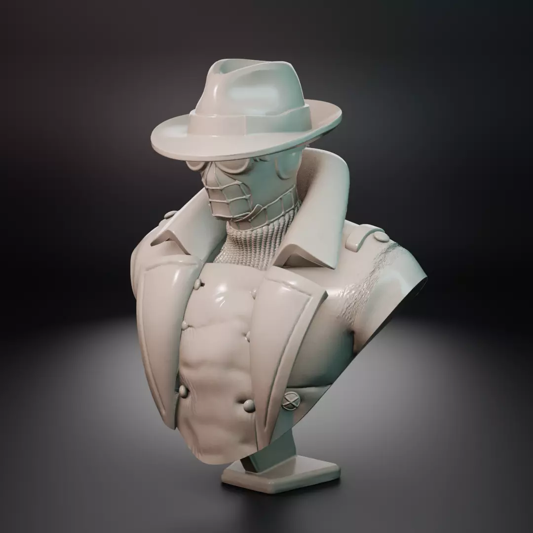 Spider-Man Noir bust 3D print model