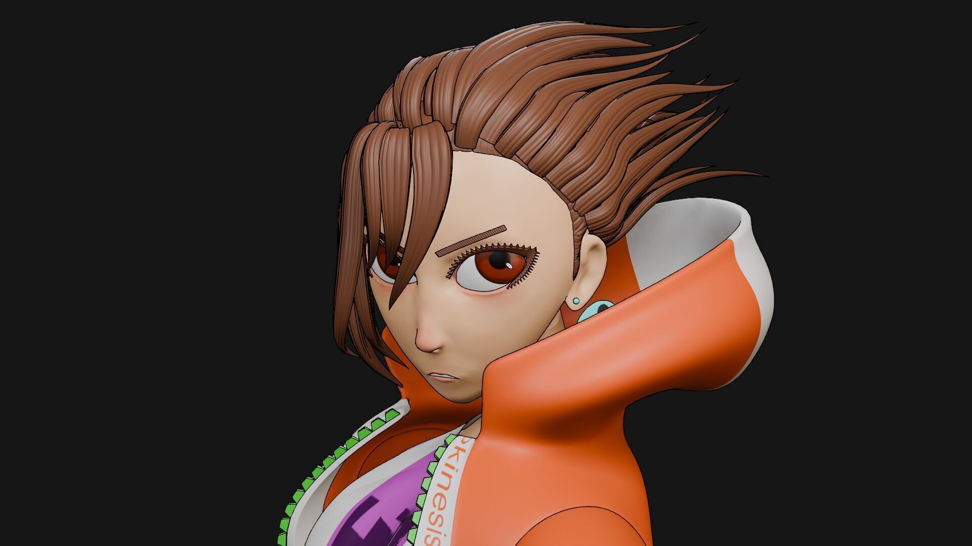 Momo Ayase Character Sculpt 3D model_2