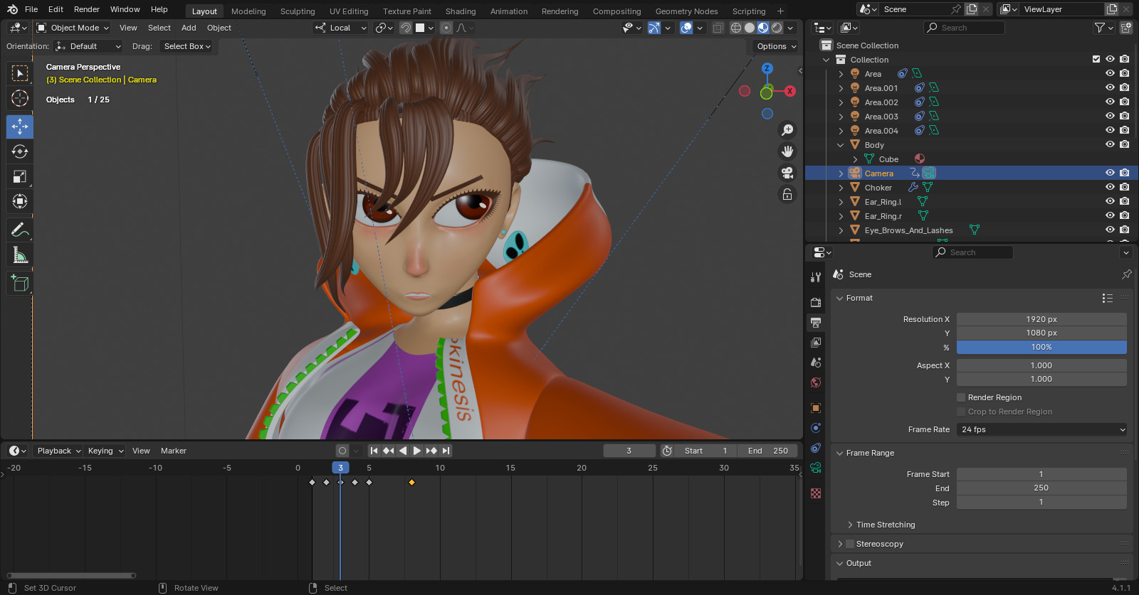 Momo Ayase Character Sculpt 3D model_5