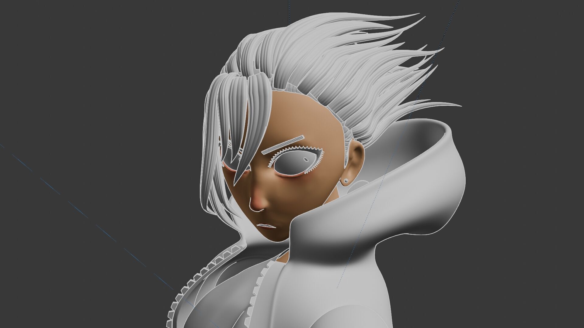 Momo Ayase Character Sculpt 3D model_9