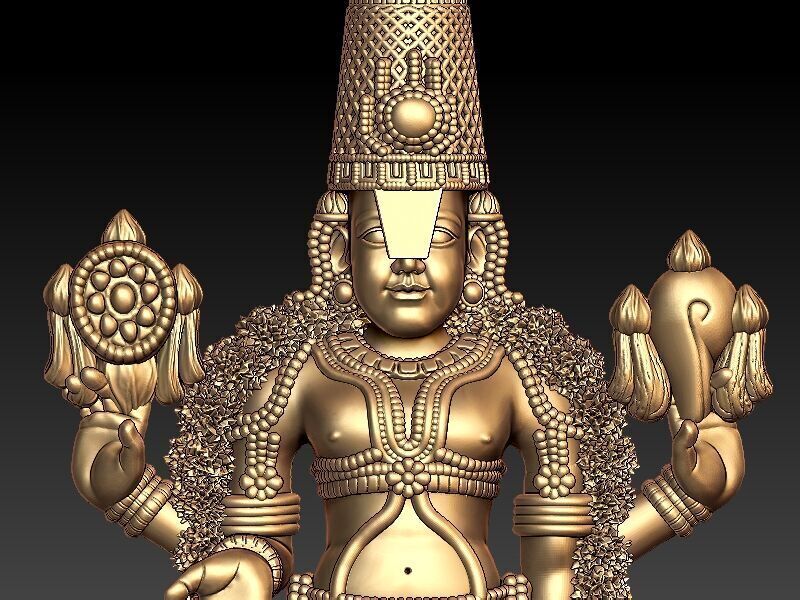 Tirupati Balaji 3D Model Design 3D print model_1