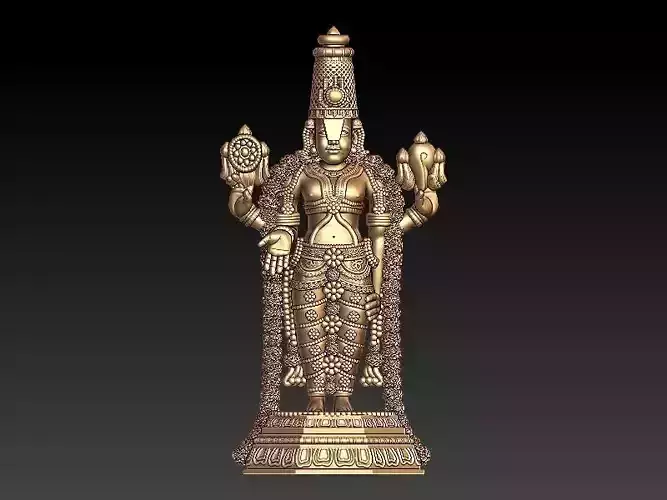 Tirupati Balaji 3D Model Design 3D print model