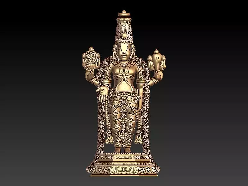 Tirupati Balaji 3D Model Design 3D print model_0