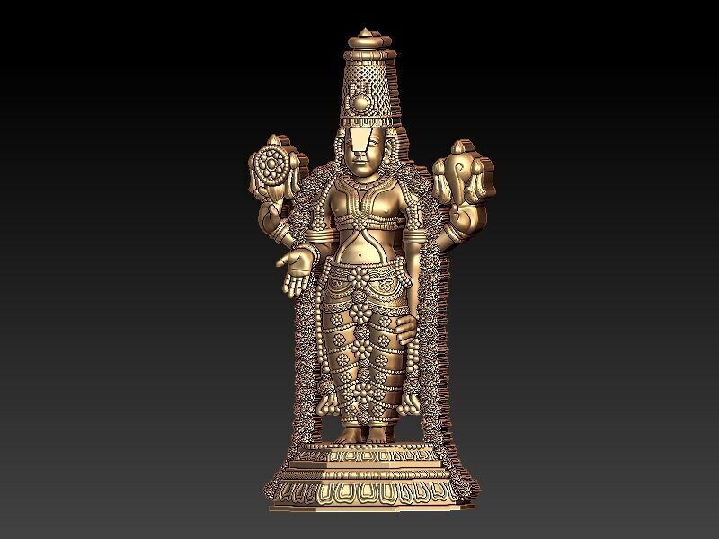 Tirupati Balaji 3D Model Design 3D print model_4