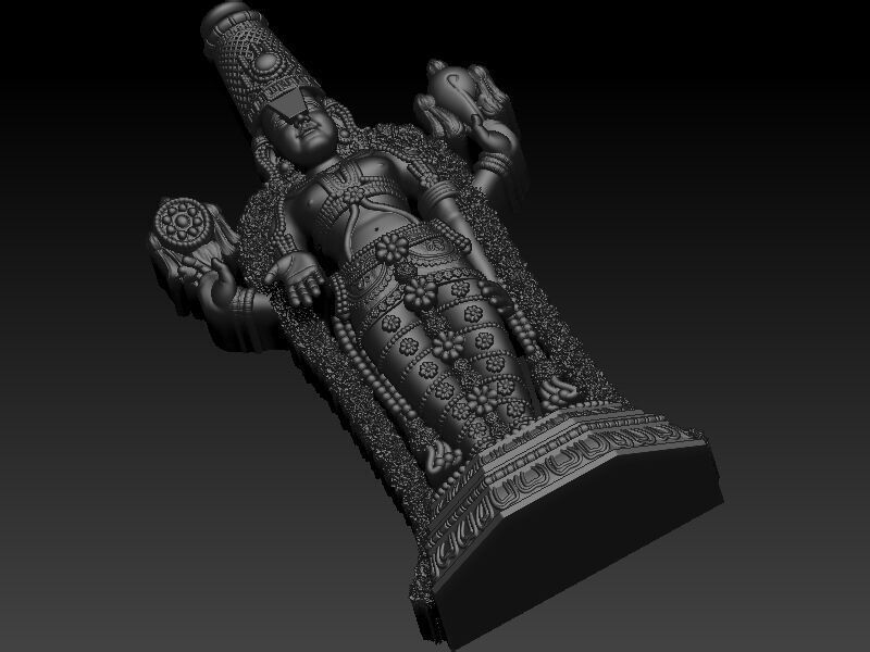 Tirupati Balaji 3D Model Design 3D print model_8