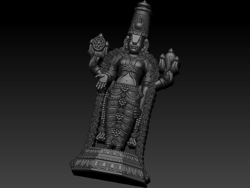Tirupati Balaji 3D Model Design 3D print model_10