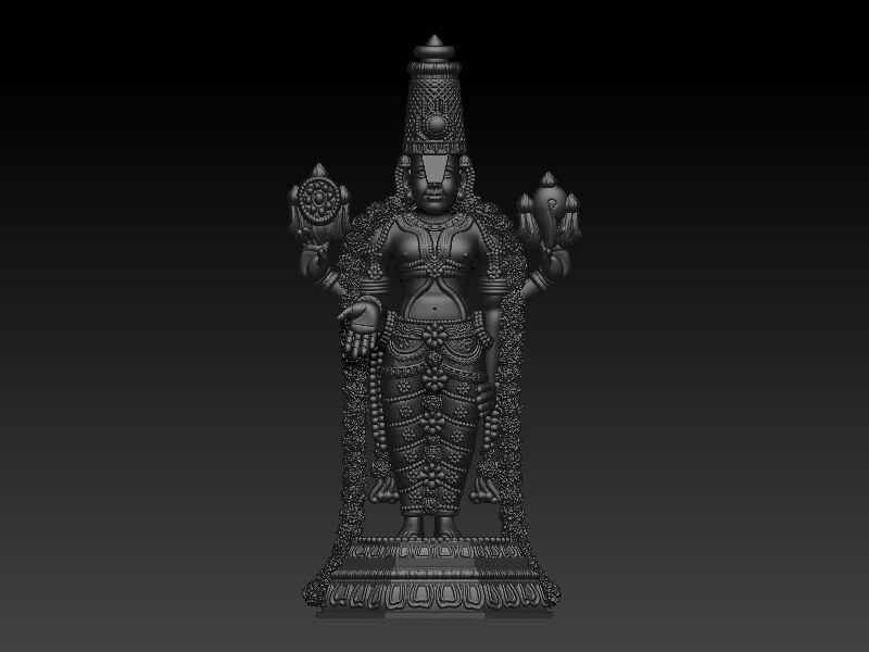Tirupati Balaji 3D Model Design 3D print model_3