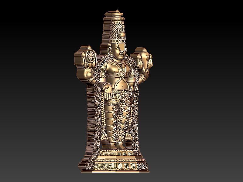 Tirupati Balaji 3D Model Design 3D print model_5