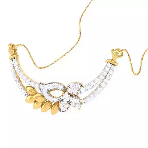 3D Printable Cad jewelry design of Lady diamond Pendant