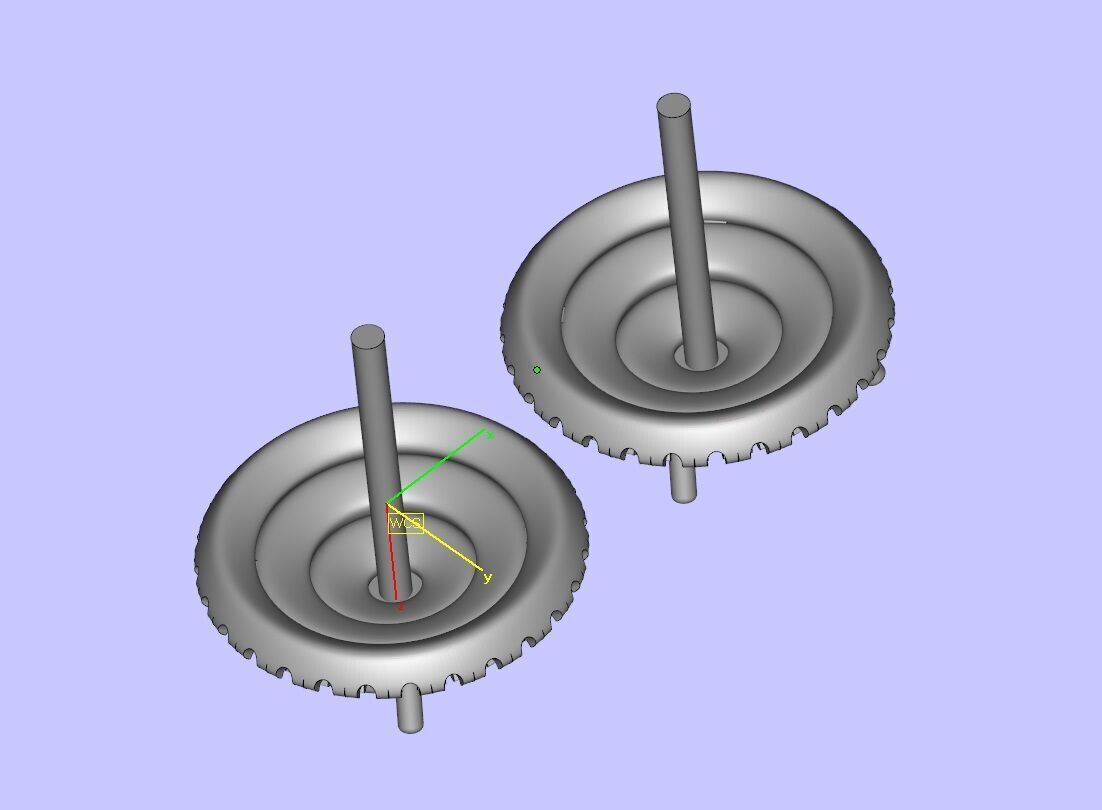 Luxurious Multi-Layered Round Diamond Stud Earrings 3D print model_18