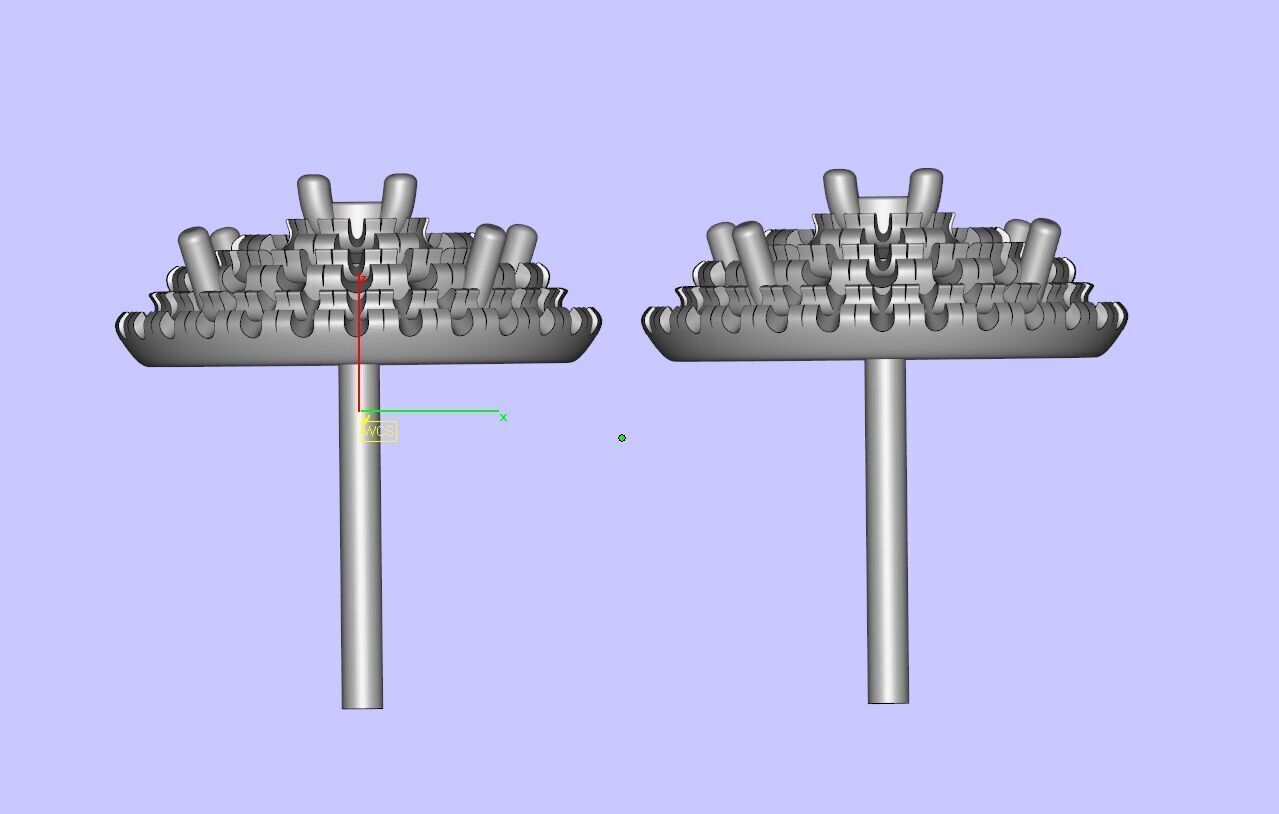 Luxurious Multi-Layered Round Diamond Stud Earrings 3D print model_20