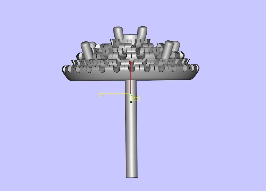 Luxurious Multi-Layered Round Diamond Stud Earrings 3D print model_21