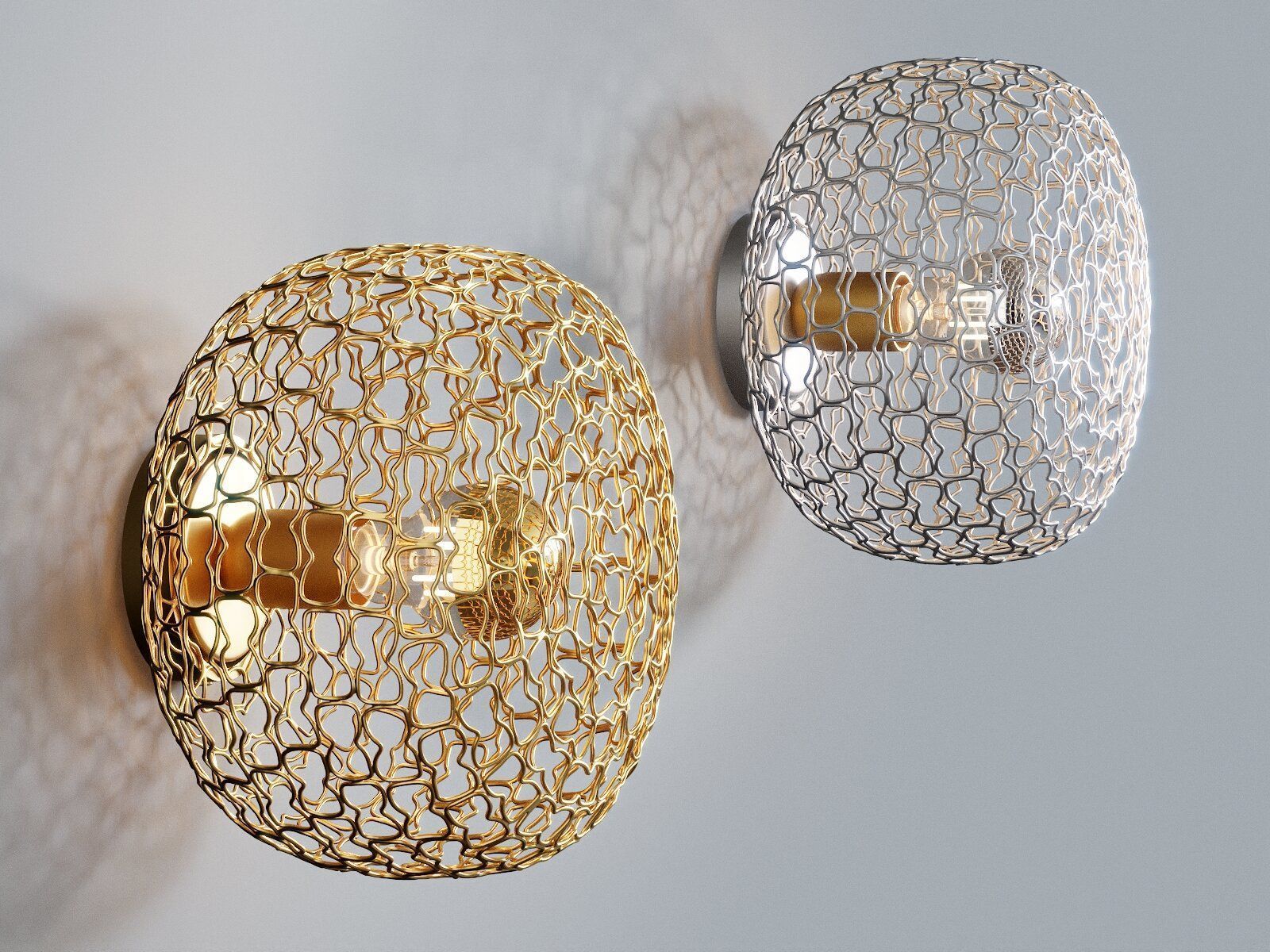 Jali Wall Lamp 3D model_1