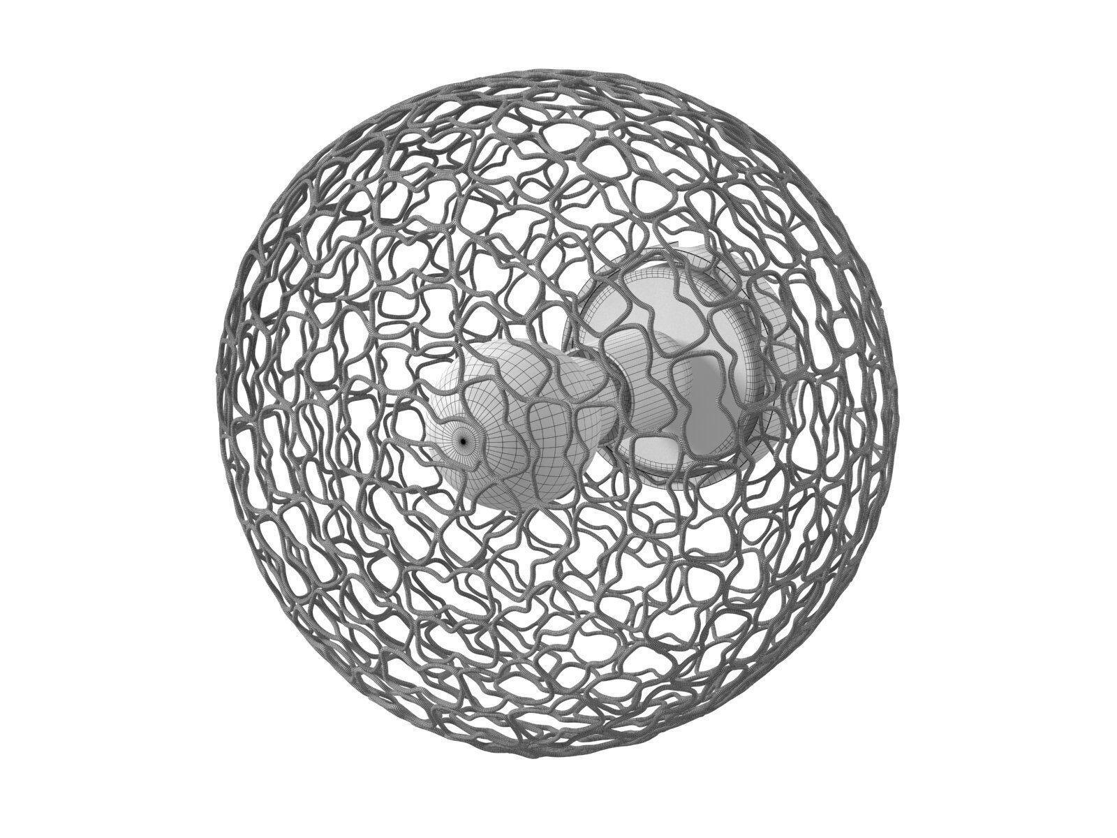 Jali Wall Lamp 3D model_2