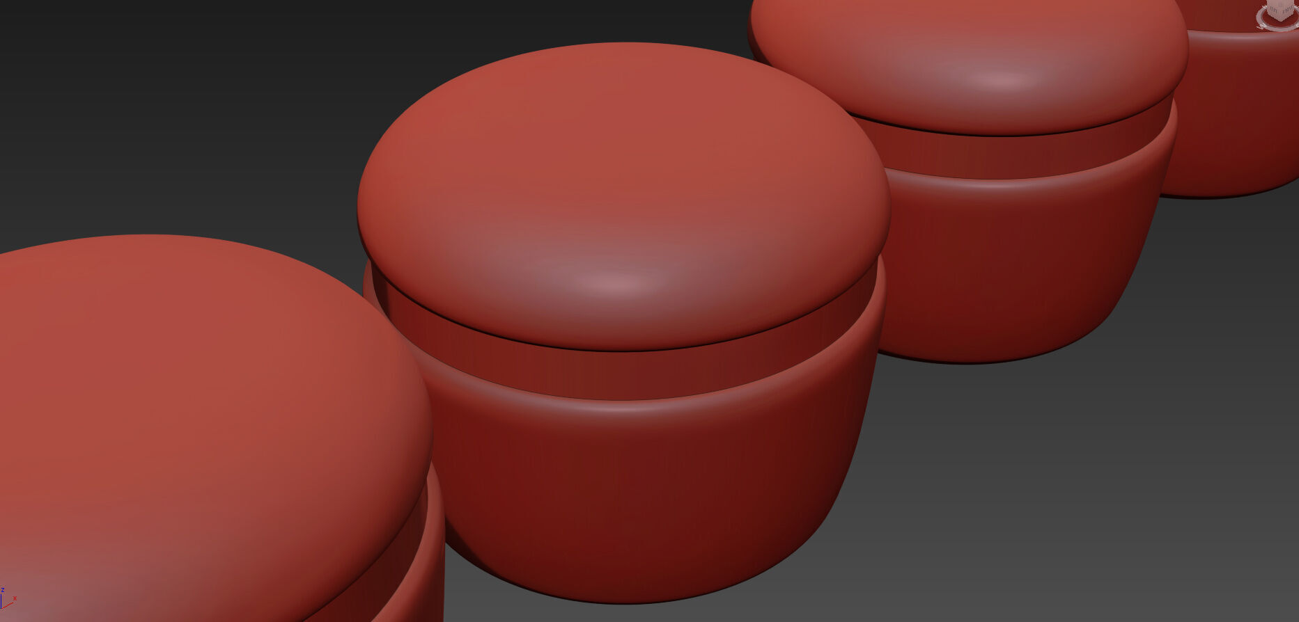 Arvil Pouf By Papell Design 3D model_11