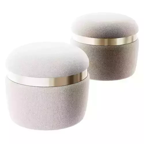 Arvil Pouf By Papell Design