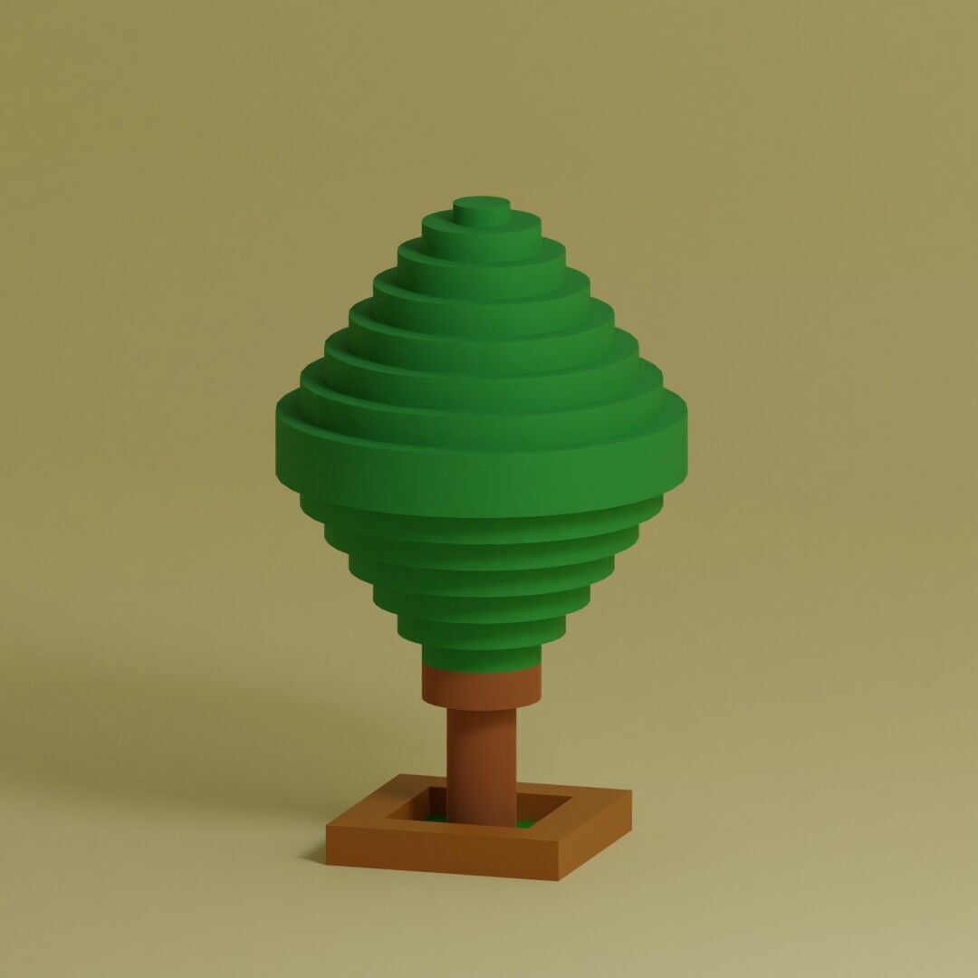 Low Poly Trees Collection - 25 trees pack 2 Low-poly 3D model_21