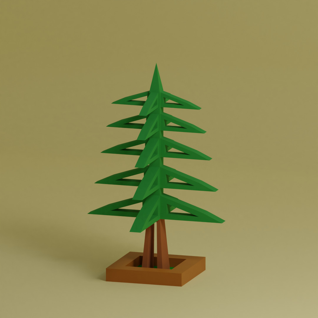 Low Poly Trees Collection - 25 trees pack 2 Low-poly 3D model_13