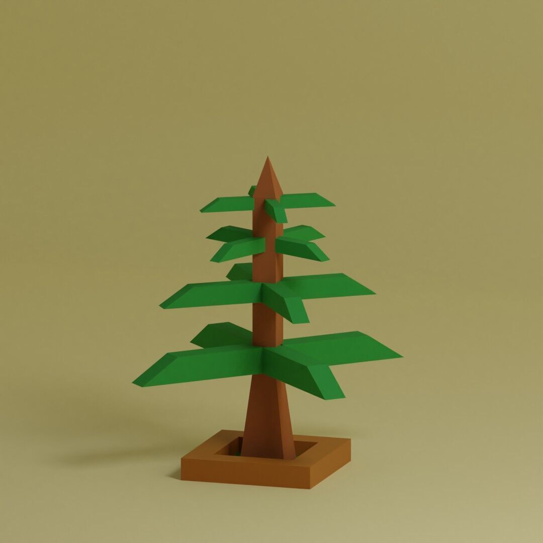 Low Poly Trees Collection - 25 trees pack 2 Low-poly 3D model_12