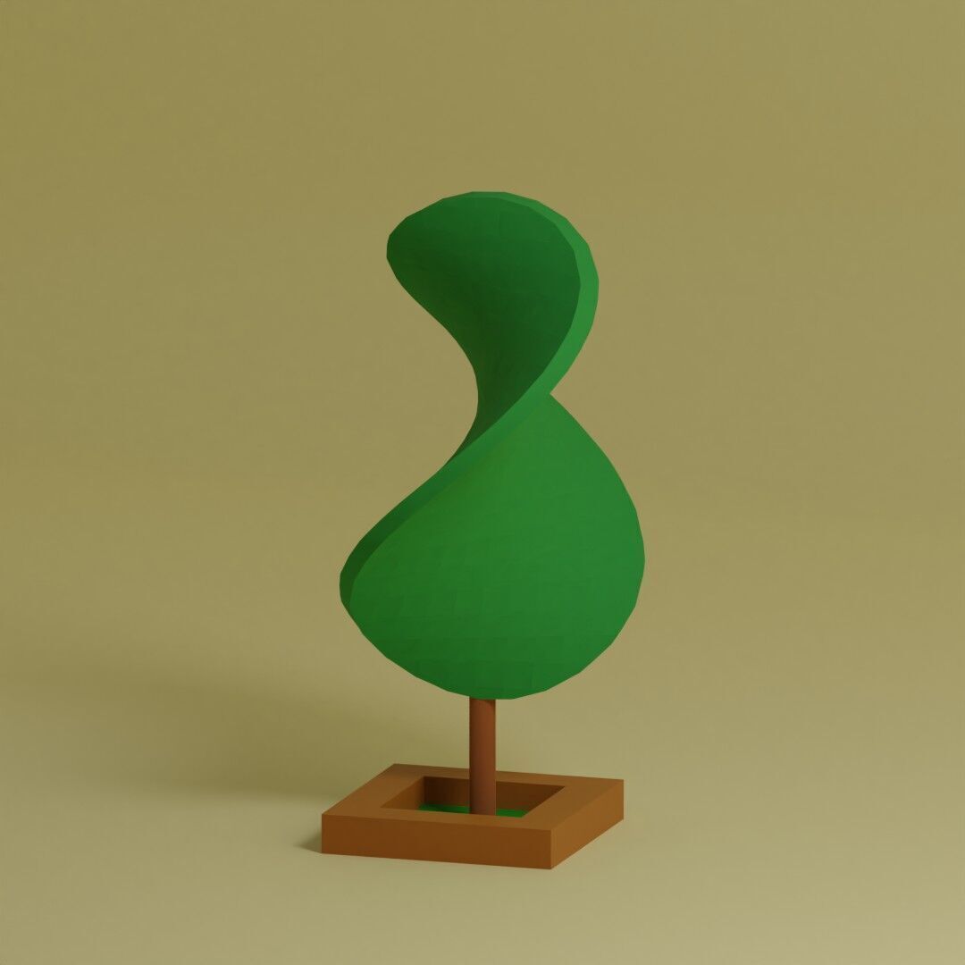 Low Poly Trees Collection - 25 trees pack 2 Low-poly 3D model_23