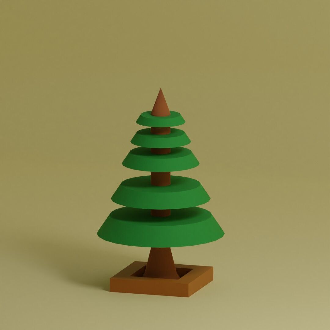 Low Poly Trees Collection - 25 trees pack 2 Low-poly 3D model_15