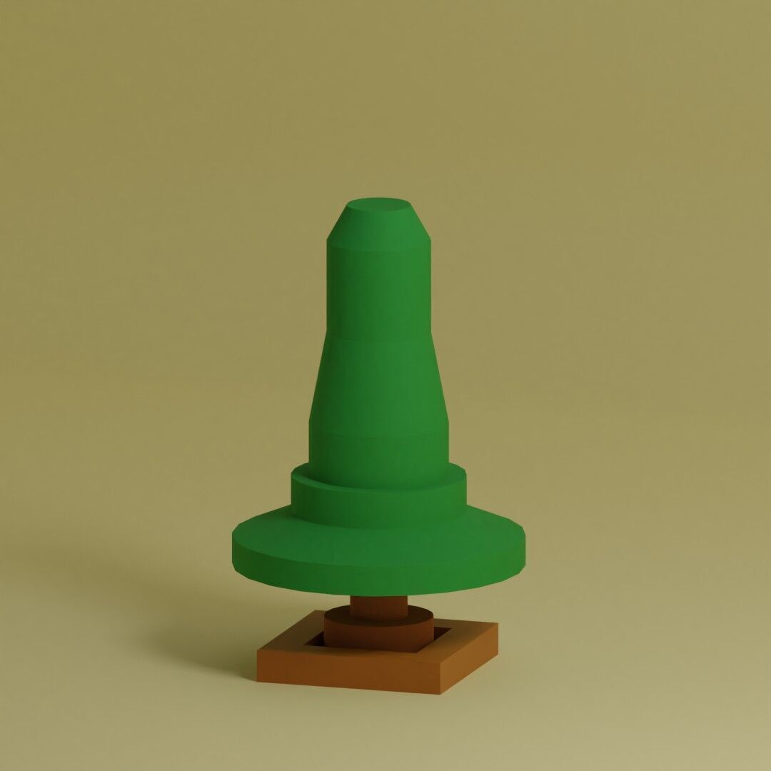 Low Poly Trees Collection - 25 trees pack 2 Low-poly 3D model_16