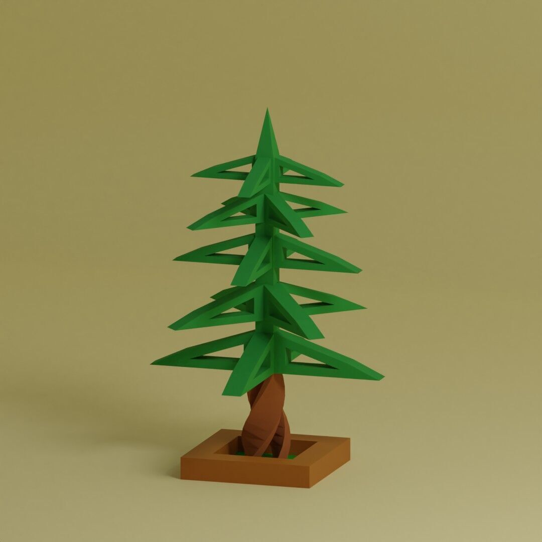 Low Poly Trees Collection - 25 trees pack 2 Low-poly 3D model_14