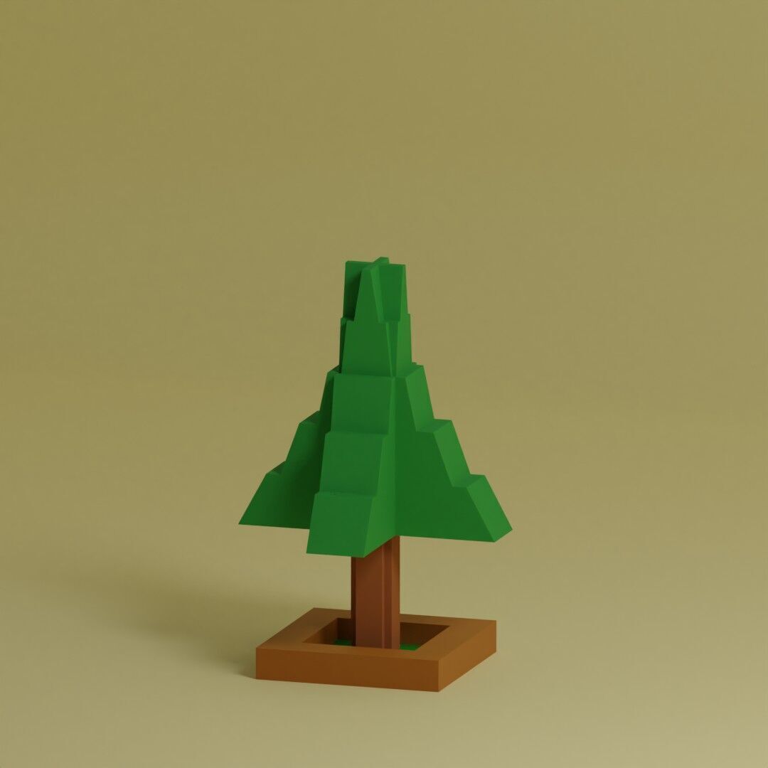 Low Poly Trees Collection - 25 trees pack 2 Low-poly 3D model_9