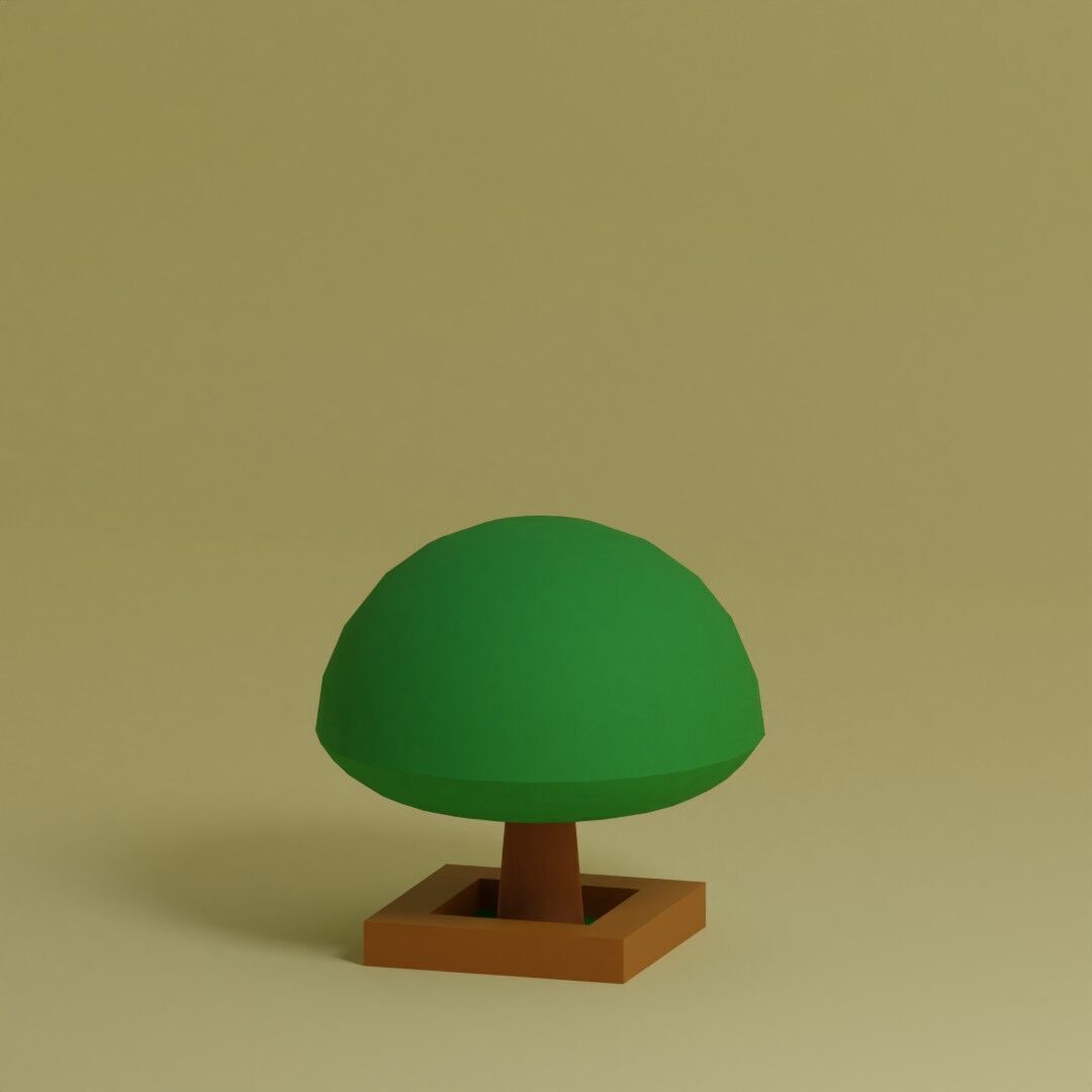 Low Poly Trees Collection - 25 trees pack 2 Low-poly 3D model_31