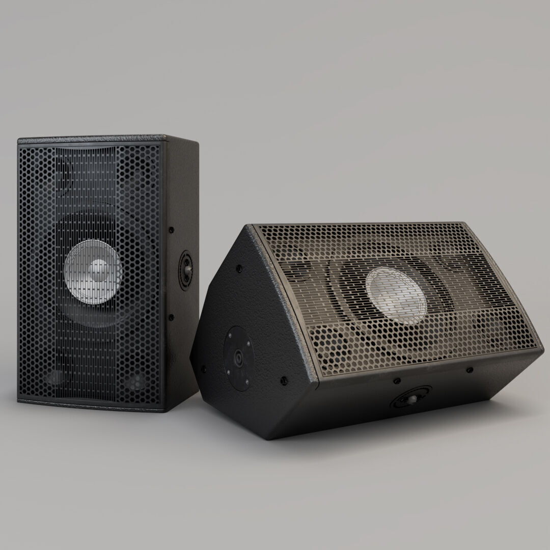 Audio Speaker 3D model_2