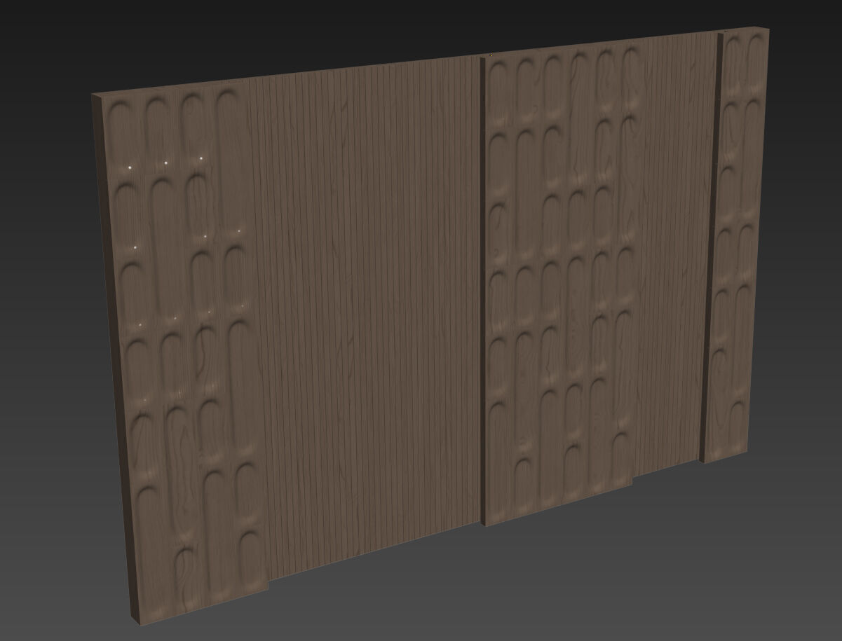 Decorative V27 Wall Panels 3D model_4