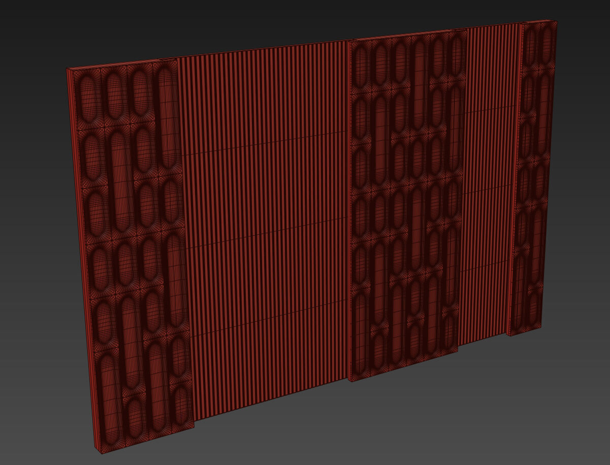 Decorative V27 Wall Panels 3D model_6