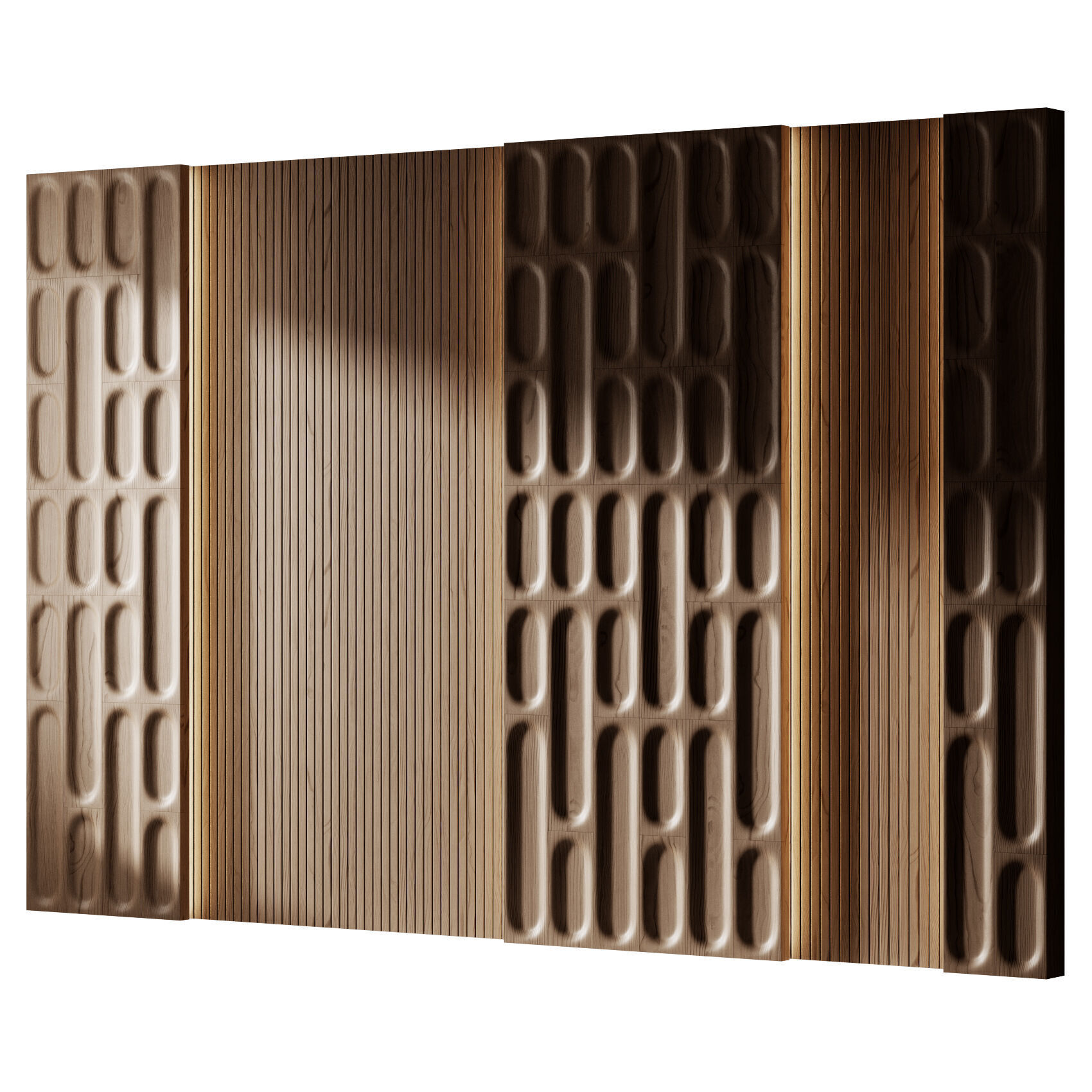 Decorative V27 Wall Panels 3D model_1