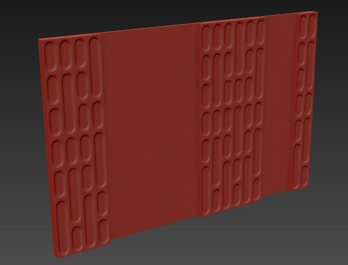 Decorative V27 Wall Panels 3D model_5