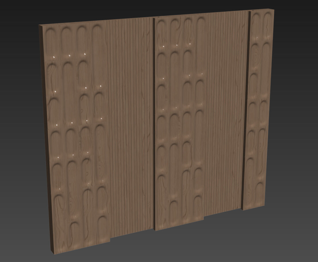 Decorative V28 Wall Panels 3D model_4