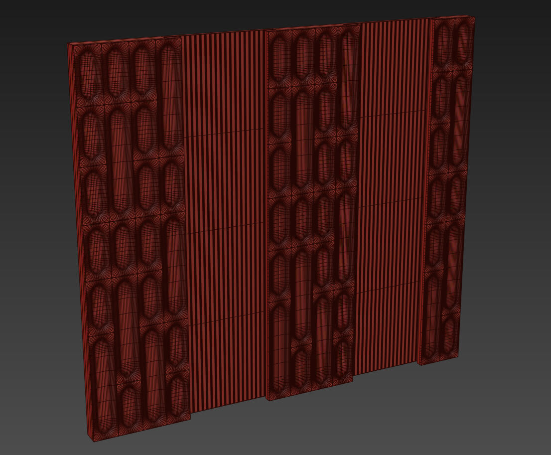 Decorative V28 Wall Panels 3D model_6