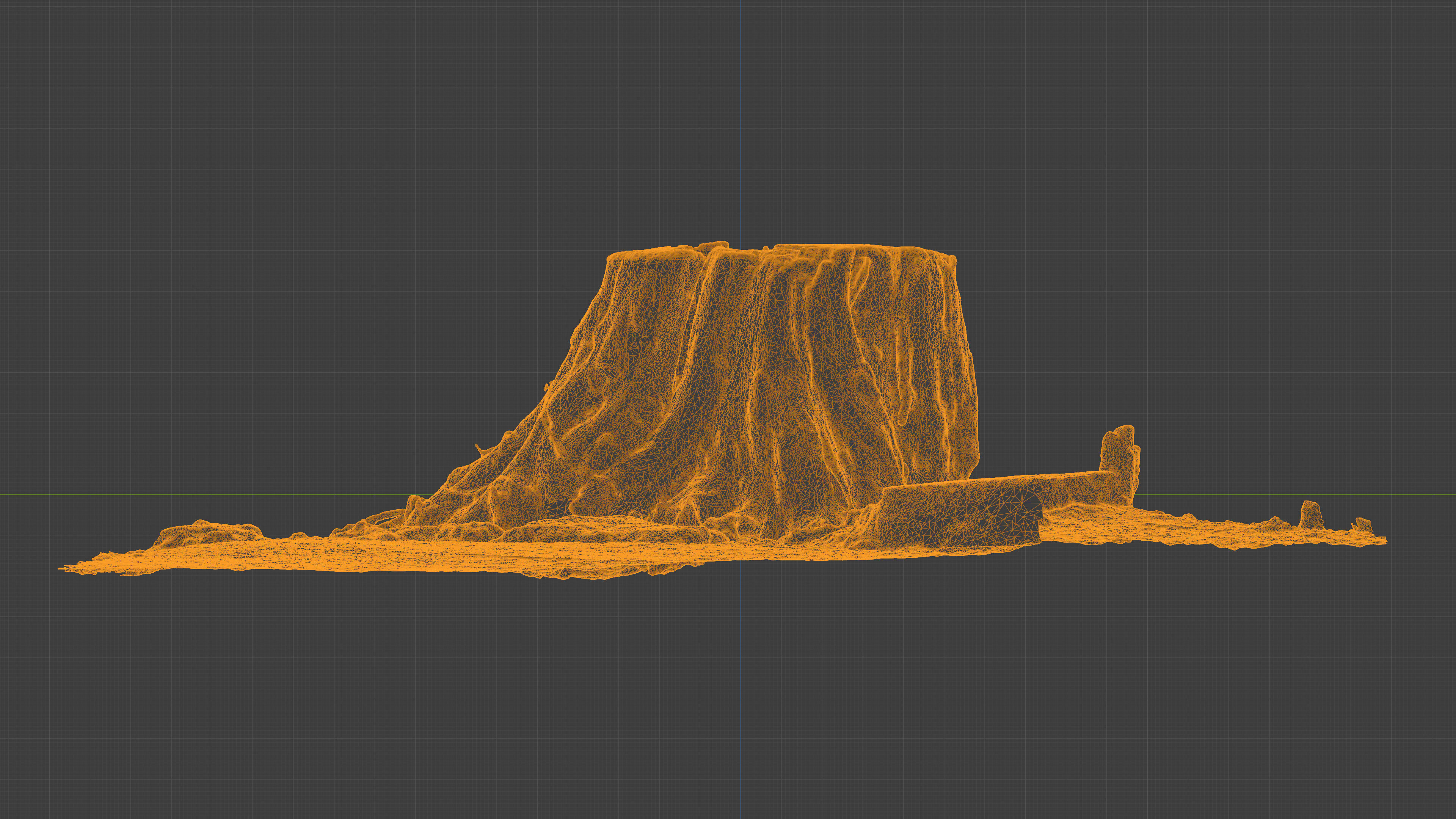 Photorealistic 3D scan of Tree Sawed Stump Low-poly 3D model_26