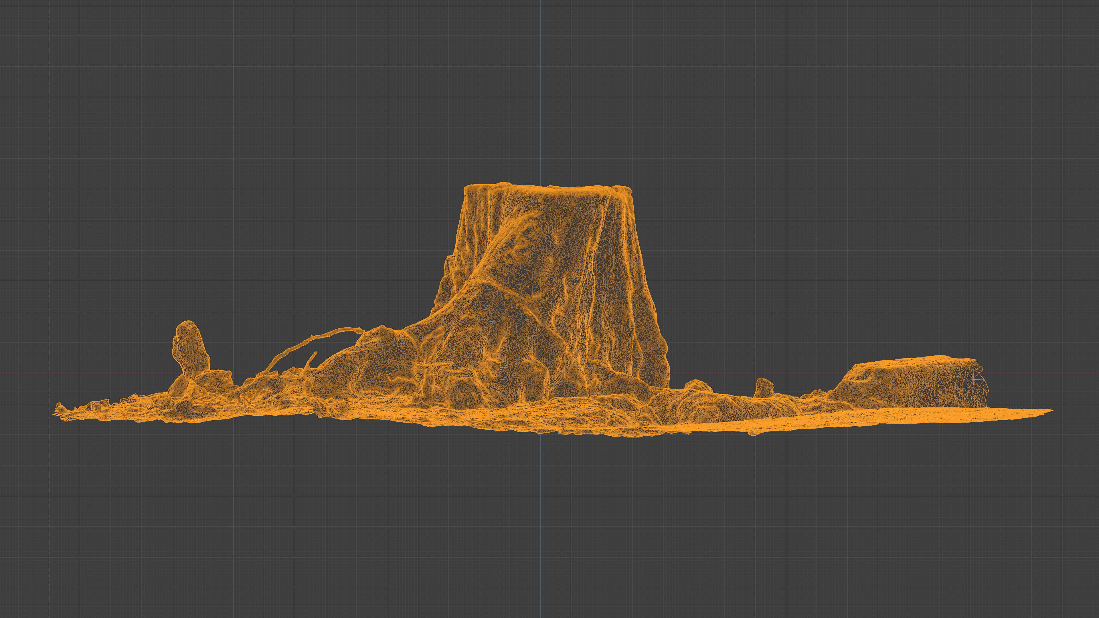 Photorealistic 3D scan of Tree Sawed Stump Low-poly 3D model_24