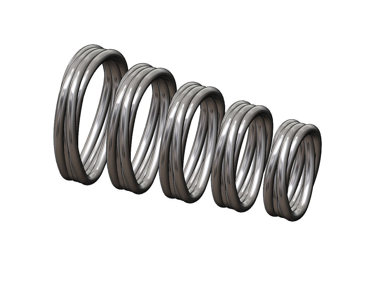 Mirrored braided wire simple twisted bail with loop 3D print model_9