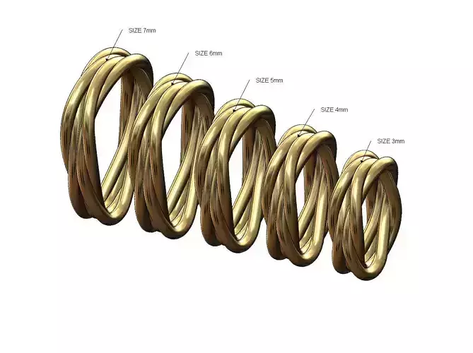 Mirrored braided wire double twisted bail with loop