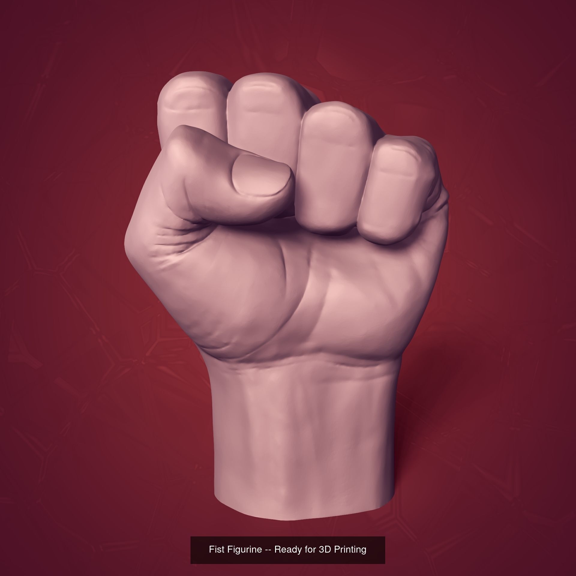 Hand - Fist Sculptures -- Figurine - Statue --3D Print Ready 3D Model Collection_2