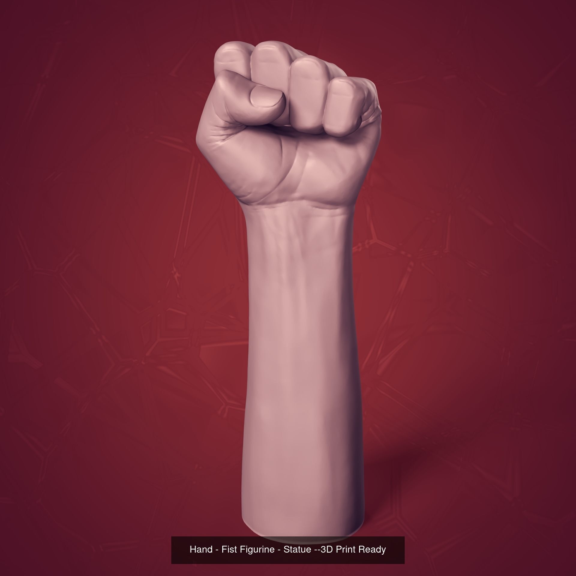 Hand - Fist Sculptures -- Figurine - Statue --3D Print Ready 3D Model Collection_1