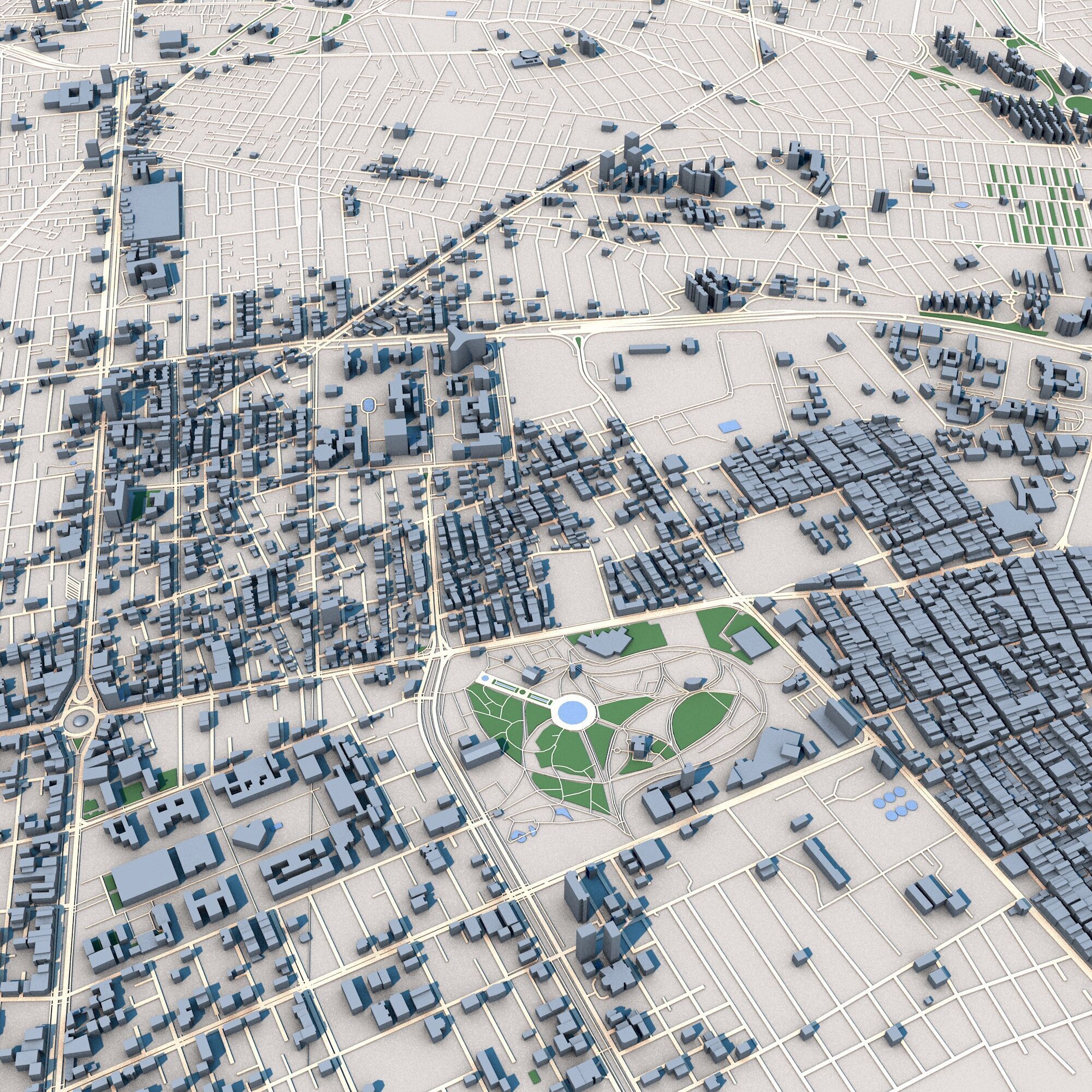 Tehran City Iran 3D model_10