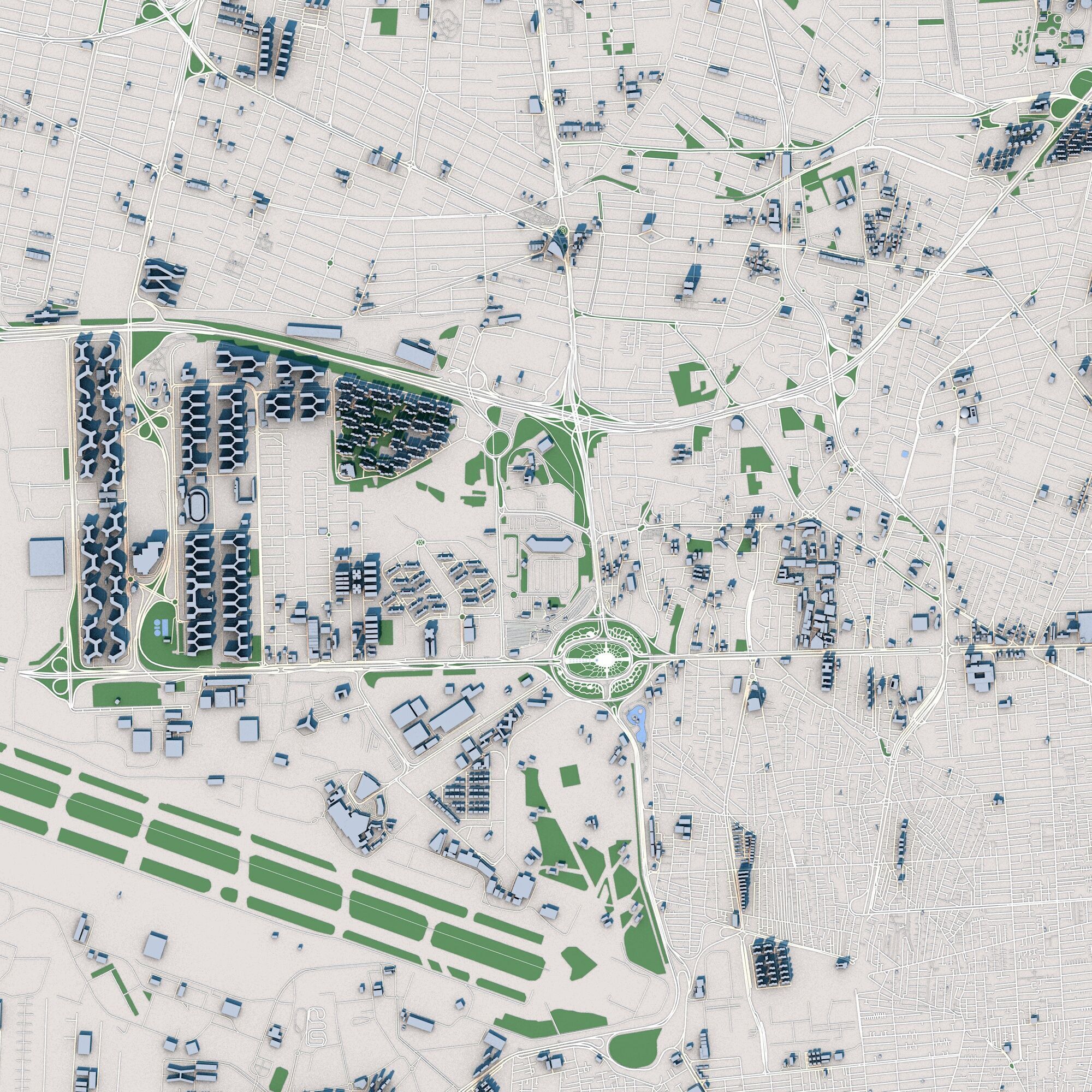 Tehran City Iran 3D model_2