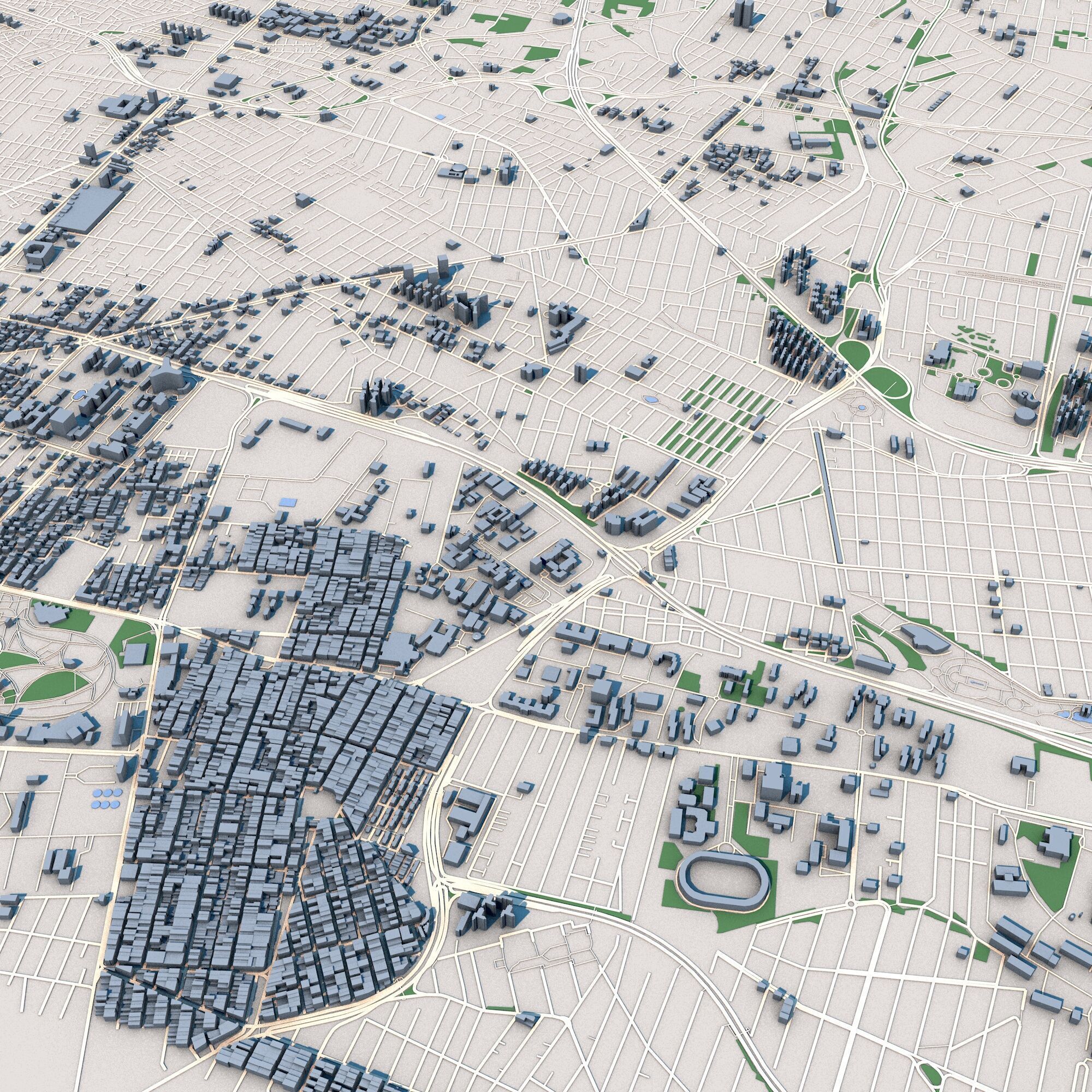 Tehran City Iran 3D model_9